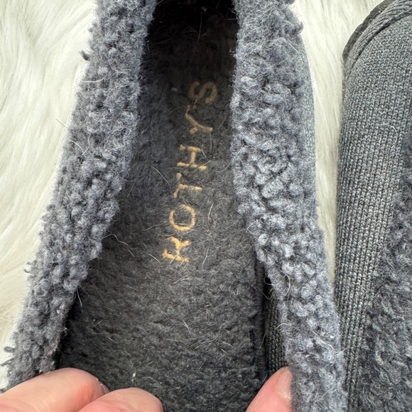 Rothy's The Men's Slipper Sustainable Wool Blend Grey Slip-On Sz 11 - Picture 4 of 9